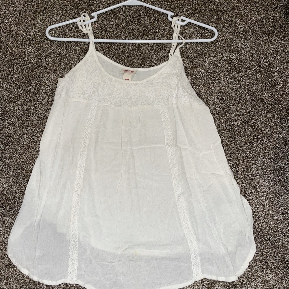 White flowy tank